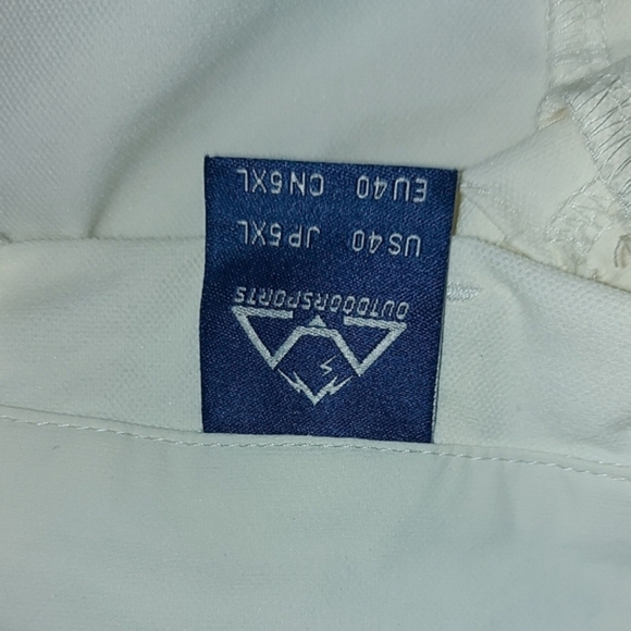 Men's Flat Front Shorts in White - Picture 7 of 7